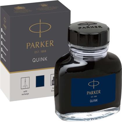 PARKER QUINK Ink Bottle, Blue-Black, 57 ml